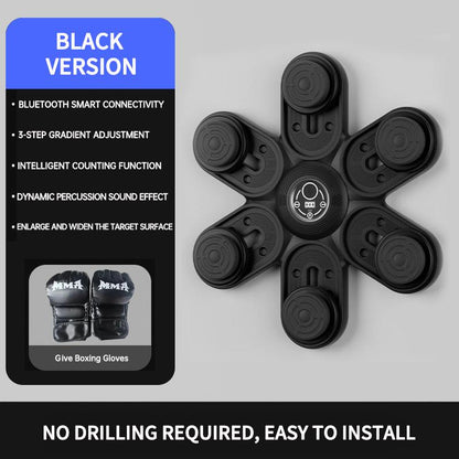 2026 Bluetooth Music Boxing Wall Machine for Adults & Kids with 3 Distance, 9 Modes & 9 Speed Settings Large Size Smart Wall-Mounted Electronic Trainer for Home Gym Fitness Training